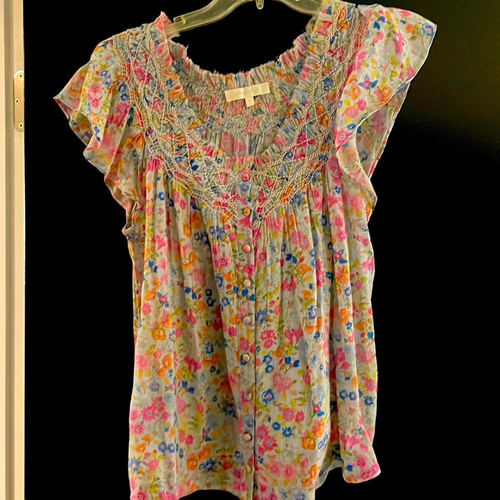 Love Shack Fancy floral top